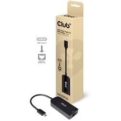 CLUB3D CAC-1520 tussenstuk voor kabels USB C Ethernet Zwart