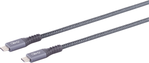 Legamaster USB-C aansluitkabel USB 4.0 Gen 3x2 grijs 1m