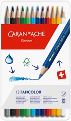 Kleurpotloden Caran d'Ache Fancolor 12stuks assorti