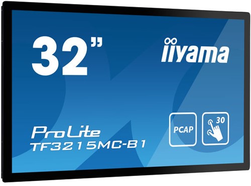 iiyama ProLite TF3215MC-B1 touch screen-monitor 81,3 cm (32") 1920 x 1080 Pixels Single-touch Kiosk Zwart