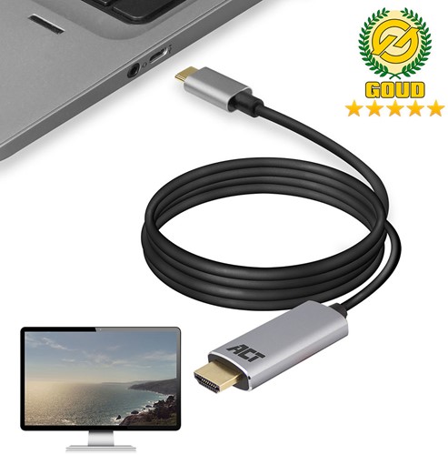 ACT AC7015 USB-C naar HDMI kabel 1,8 meter-3
