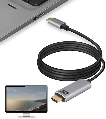 ACT AC7015 USB-C naar HDMI kabel 1,8 meter-2