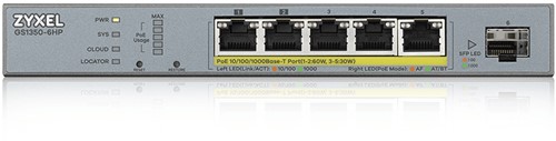Zyxel GS1350-6HP-EU0101F netwerk-switch Managed L2 Gigabit Ethernet (10/100/1000) Power over Ethernet (PoE) Grijs-2