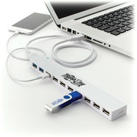 Tripp Lite U360-010C-2X3 interface hub USB 3.2 Gen 1 (3.1 Gen 1) Micro-B 5000 Mbit/s Wit-2