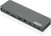 Lenovo USB-C Mini Dock Bedraad USB 3.2 Gen 1 (3.1 Gen 1) Type-C Grijs-2