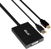 CLUB3D cac-1130 0,6 m MiniDP/USB-A DVI-D Zwart-2