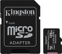 128GB micSDXC Canvas Select Plus 100R A1 C10 Card + ADP-3
