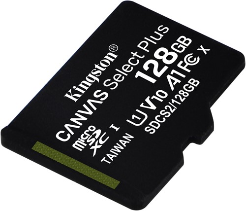 128GB micSDXC Canvas Select Plus 100R A1 C10 Single Pack w/o ADP-2