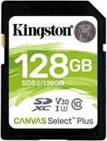 128GB SDXC Canvas Select Plus 100R C10 UHS-I U3 V30