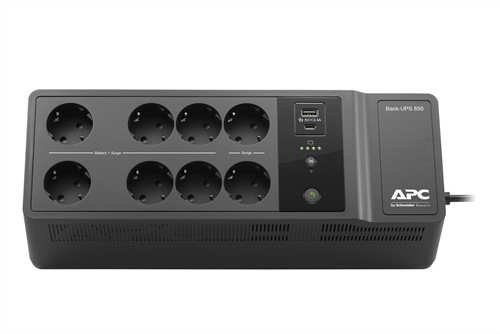 APC Back-UPS BE850G2-GR - Noodstroomvoeding 8x stopcontact, 850VA, 2 USB opladers, 1 USB datapoort-3