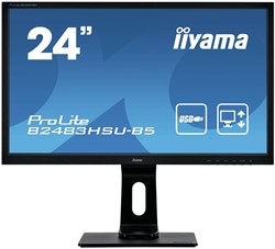 iiyama ProLite B2483HSU-B5 computer monitor 61 cm (24") 1920 x 1080 Pixels Full HD LED Zwart
