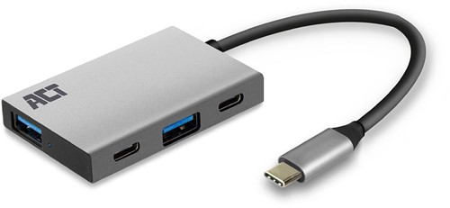 ACT AC7070 USB-C Hub 4 port met 2x USB-C en 2x USB-A, SuperSpeed 10Gbit/s-3