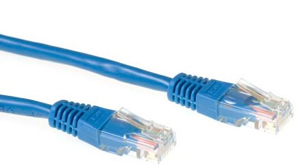 ACT Blauwe 5 meter UTP CAT6 patchkabel met RJ45 connectoren
