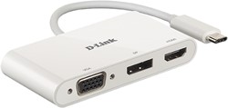 D-Link DUB-V310 notebook dock & poortreplicator Bedraad USB 3.2 Gen 1 (3.1 Gen 1) Type-C Wit