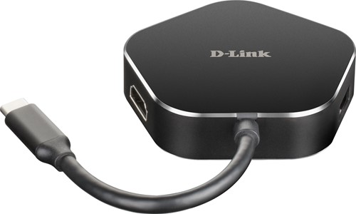 D-Link DUB-M420 notebook dock & poortreplicator Bedraad Thunderbolt 3 Zwart, Zilver