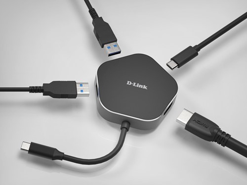 D-Link DUB-M420 notebook dock & poortreplicator Bedraad Thunderbolt 3 Zwart, Zilver-2