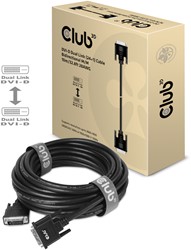 CLUB3D DVI-D DUAL LINK (24+1) CABLE BI DIRECTIONAL M/M 10m 32.8 ft 28AWG Zwart