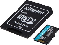 256GB microSDXC Canvas Go Plus 170R A2 U3 V30 Card + ADP-2