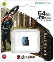 64GB microSDXC Canvas Go Plus 170R A2 U3 V30 Single Pack w/o ADP-3
