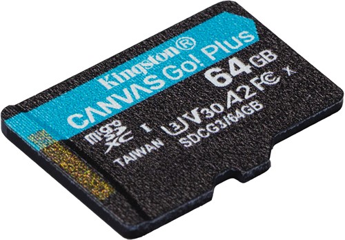 64GB microSDXC Canvas Go Plus 170R A2 U3 V30 Single Pack w/o ADP-2