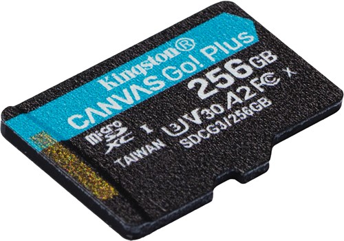 256GB microSDXC Canvas Go Plus 170R A2 U3 V30 Single Pack w/o ADP-2