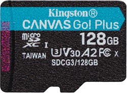128GB microSDXC Canvas Go Plus 170R A2 U3 V30 Single Pack w/o ADP