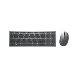 DELL KM7120W toetsenbord RF-draadloos + Bluetooth AZERTY Belgisch Grijs, Titanium