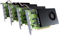 Matrox D-Series D1450 Quad HDMI Graphics Card / D1450-E4GB-3