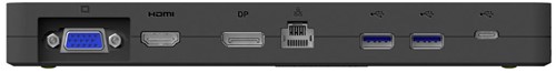 Fujitsu L100 USB Type-C Port Replicator 2 Bedraad USB 3.2 Gen 1 (3.1 Gen 1) Type-C Zwart-3