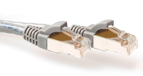 ACT FB3001 netwerkkabel Grijs 1 m Cat6a S/FTP (S-STP)