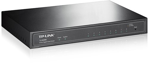 TP-LINK TL-SG2008 Managed Gigabit Ethernet (10/100/1000) Zwart-2