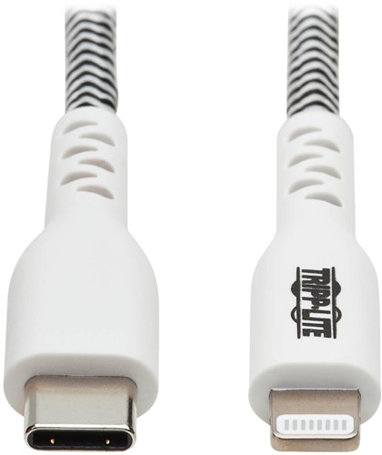 Tripp Lite M102-010-HD Lightning-kabel 3,05 m Zwart, Wit