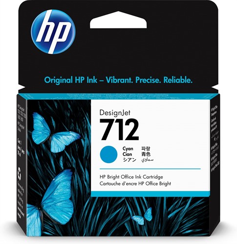 HP 712 29 ml inktcartridge voor DesignJet, cyaan-2