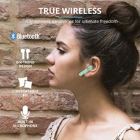 Trust Primo Touch - Stijlvolle draadloze oortjes - Bluetooth - Mint-2