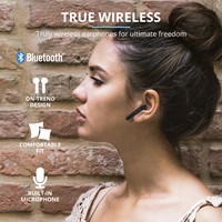 Trust Primo Touch - Stijlvolle draadloze oortjes - Bluetooth - Zwart-2