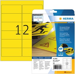 Etiket HERMA 8029 99.1x42.3mm weerbestendig geel 300stuks