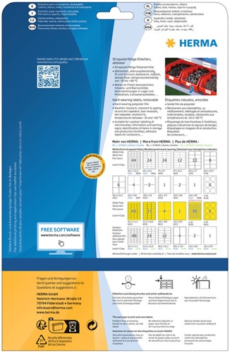 Etiket HERMA 4575 99.1x67.7mm folie wit 160 etiketten-3