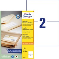 Etiket Avery LR3655 210x148mm recycled wit 200 stuks-3