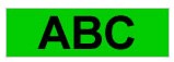 Brother Gloss Laminated Labelling Tape - 24mm, Black/Green labelprinter-tape TX-2