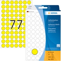 Etiket HERMA 2231 rond 13mm geel 2464stuks-2