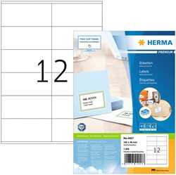 Etiket HERMA 4457 105x48mm premium wit 1200 stuks