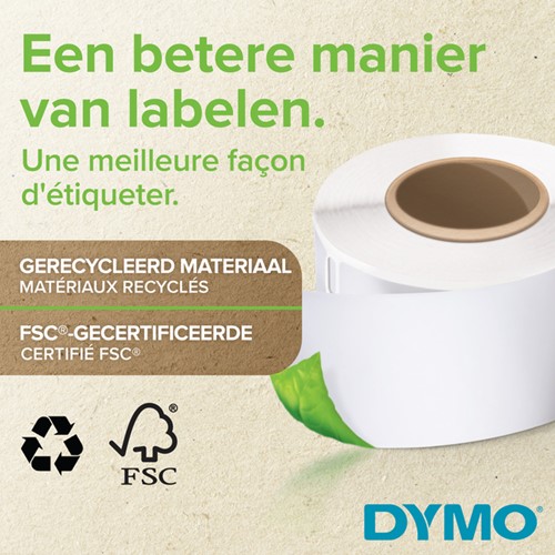 Etiket Dymo LabelWriter naamkaart ordner 59x190mm 1 rol á 110 stuks wit-3