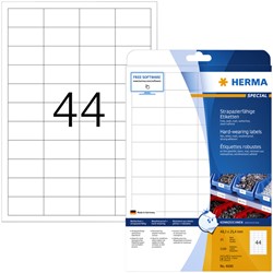 Etiket HERMA 4690 48.3x25.4mm wit 1100stuks