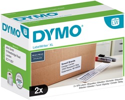 Etiket Dymo labelwriter 947420 59mmx102mm verzend wit doos à 2 rol à 575 stuks