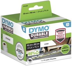 Etiket Dymo LabelWriter industrieel 59x190mm 1 rol á 170 stuks wit