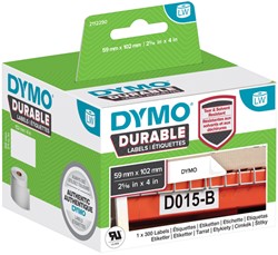 Etiket Dymo LabelWriter industrieel 59x102mm 1 rol á 300 stuks wit