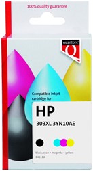 Inktcartridge Quantore alternatief tbv HP 3YN10AE 303XL zwart + kleur