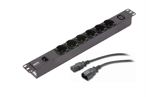 APC Easy PDU EPDU1010B-SCH, Basic, 1U, 10A, 230V, (6x)Schuko & (1x)C13, C14 stekker-2