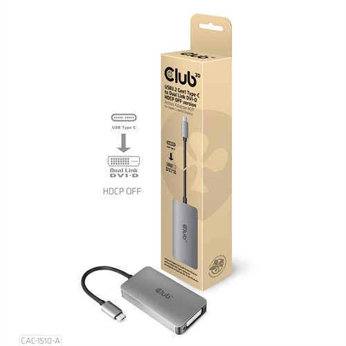 CLUB3D CAC-1510-A video kabel adapter USB Type-C DVI-2