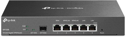 TP-LINK TL-ER7206 bedrade router Gigabit Ethernet Zwart